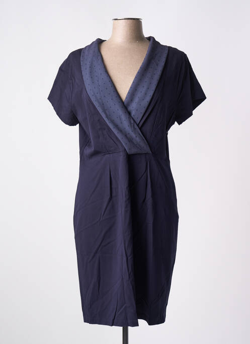 Robe courte manches courtes manches courtes bleu PAUL BRIAL femme