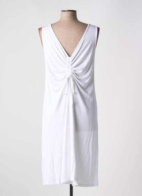 Robe mi-longue blanc MALOKA pour femme