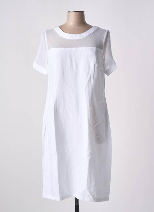 Robe mi-longue blanc PAUL BRIAL pour femme