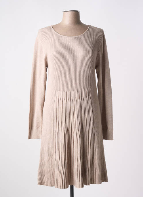 Robe mi-longue marron PAUL BRIAL pour femme
