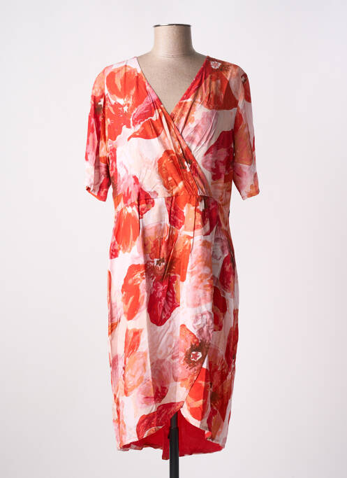 Robe mi-longue orange PAUL BRIAL pour femme