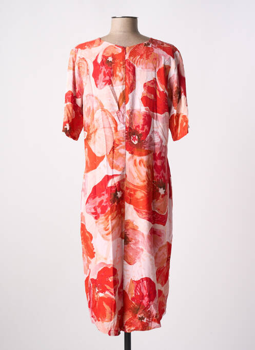 Robe mi-longue orange PAUL BRIAL pour femme