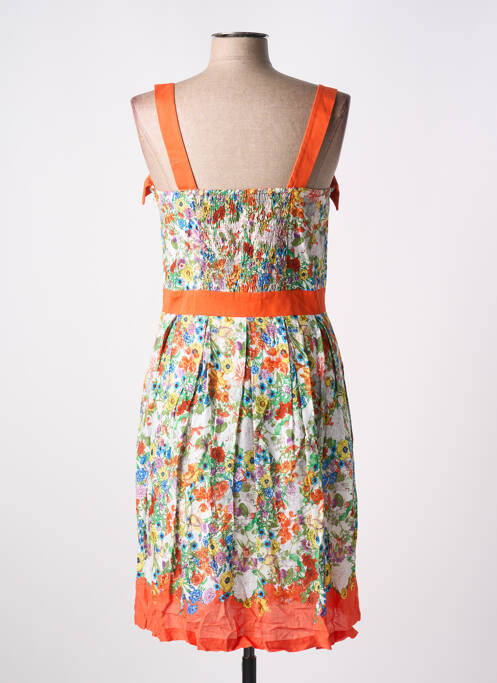 Robe mi-longue orange PAUL BRIAL pour femme