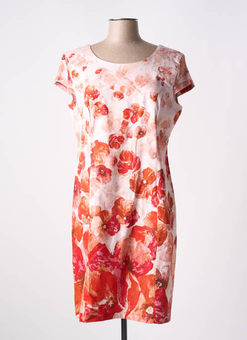 Robe mi-longue orange PAUL BRIAL pour femme