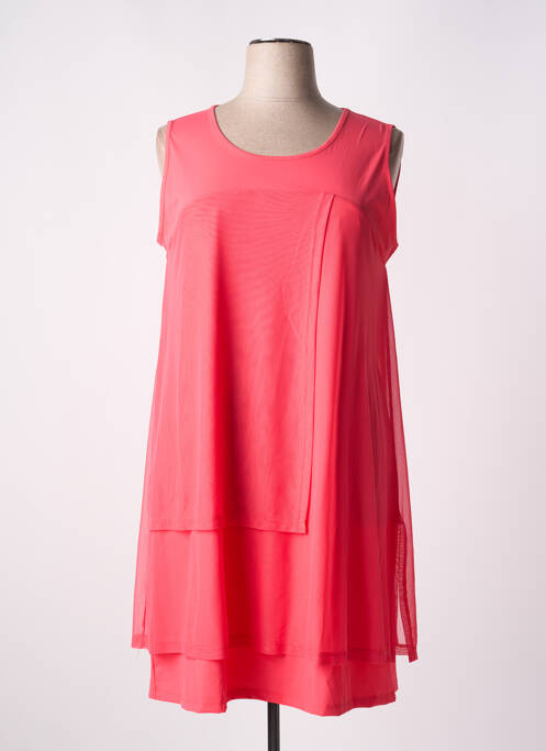 Robe mi-longue rose MALOKA pour femme