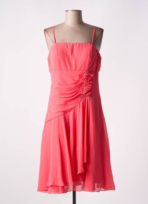Robe mi-longue rose PAUL BRIAL pour femme