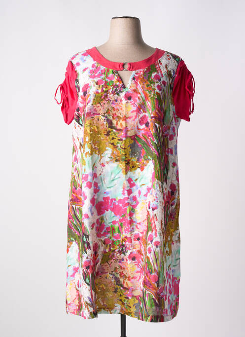 Robe mi-longue rouge MALOKA pour femme