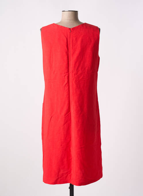 Robe mi-longue rouge PAUL BRIAL pour femme