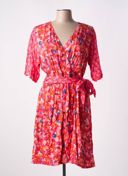 Robe mi-longue rouge PAUL BRIAL pour femme