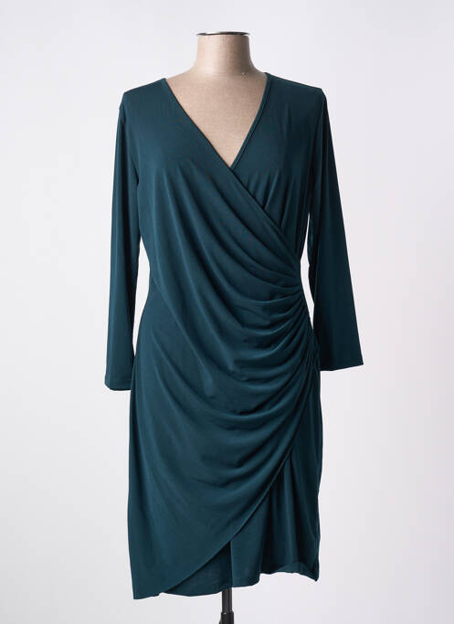 Robe mi-longue vert MALOKA pour femme