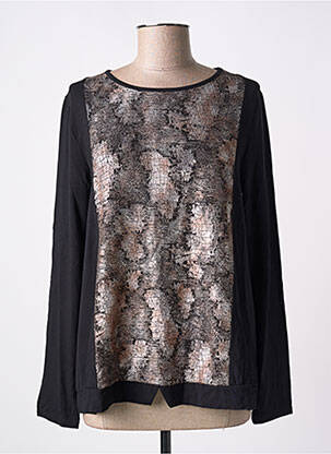 T-shirt manches longues manches longues noir MALOKA femme