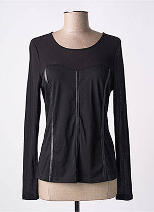 T-shirt manches longues manches longues noir PAUL BRIAL femme