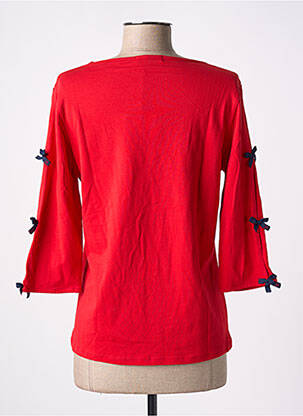 T-shirt manches 3/4 manches 3/4 rouge PAUL BRIAL femme