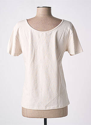 T-shirt sérigraphie manches courtes beige PAUL BRIAL femme