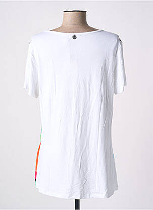 T-shirt col v manches courtes blanc MALOKA femme