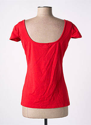 T-shirt stretch manches courtes rouge PAUL BRIAL femme