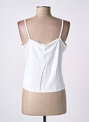 Top tissage jersey fines bretelles blanc PAUL BRIAL femme