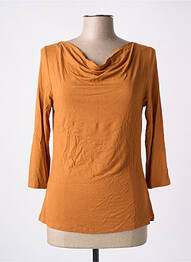 T-shirt stretch manches 3/4 orange SURKANA femme