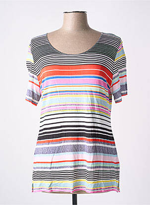 T-shirt stretch manches courtes gris IMPULSION femme