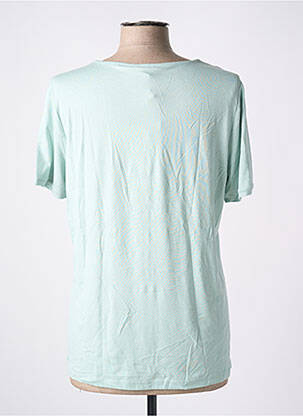 T-shirt col v manches courtes vert IMPULSION femme