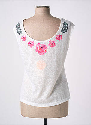 T-shirt coupe cintrée manches courtes blanc PAUL BRIAL femme