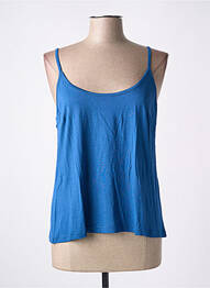 Top tissage jersey fines bretelles bleu IMPULSION femme