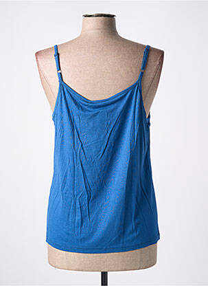 Top tissage jersey fines bretelles bleu IMPULSION femme