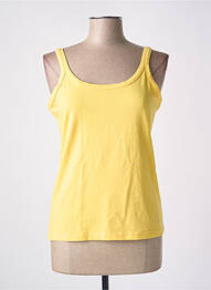 Top tissage jersey fines bretelles jaune PAUL BRIAL femme