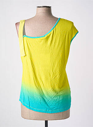 T-shirt stretch manches courtes jaune PAUL BRIAL femme