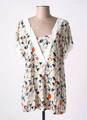 Tunique manches courtes beige MALOKA pour femme seconde vue