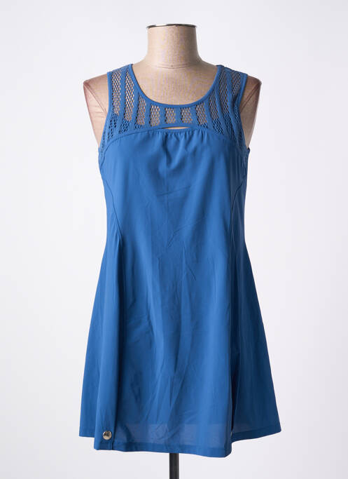 Tunique sans manche coupe cintrée bleu MALOKA femme