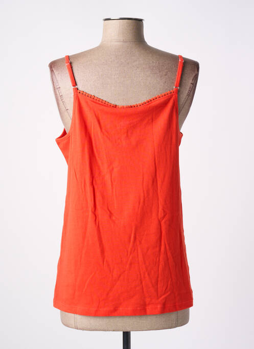 Top tissage jersey fines bretelles orange AGATHE & LOUISE femme