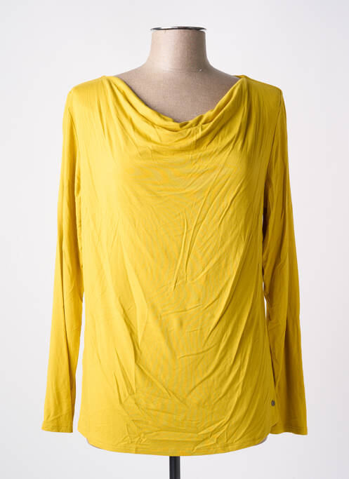 T-shirt stretch manches longues jaune SURKANA femme