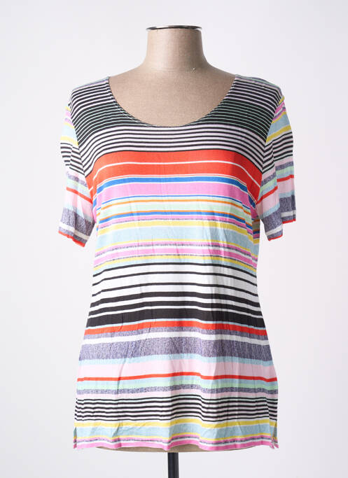 T-shirt stretch manches courtes gris IMPULSION femme
