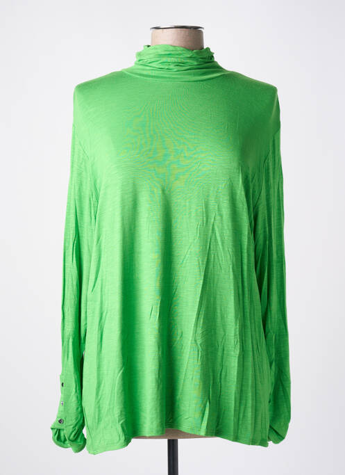 Sous-pull vert MARBLE pour femme