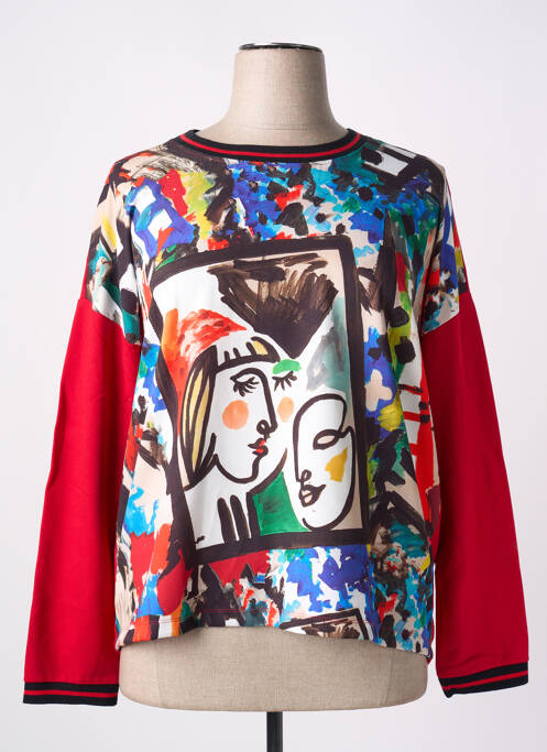 Sweat-shirt rouge MALOKA pour femme