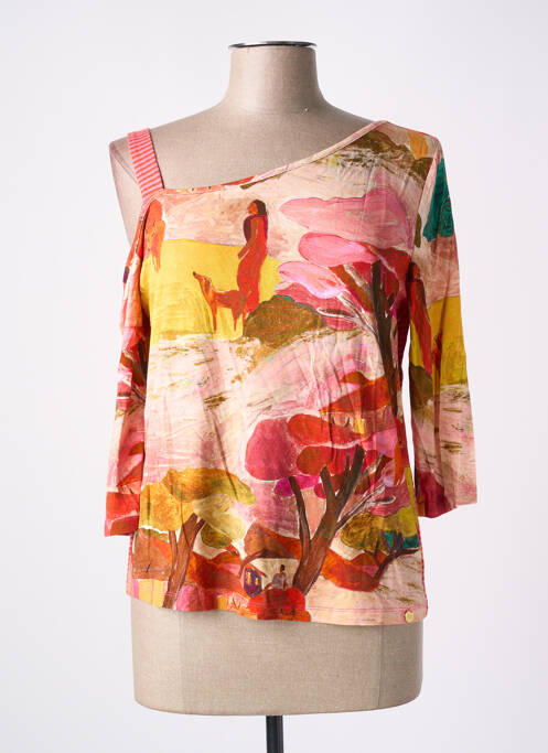 T-shirt rose PAUL BRIAL pour femme