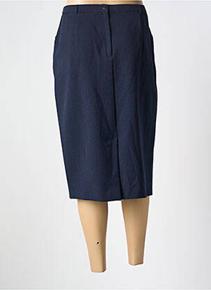 Jupe mi-longue coupe droite bleu CHRISTIAN MARRY femme