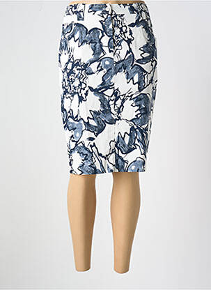 Jupe mi-longue bleu IMPULSION femme