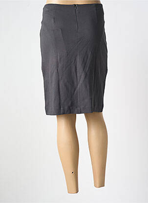 Jupe courte coupe droite gris MALOKA femme
