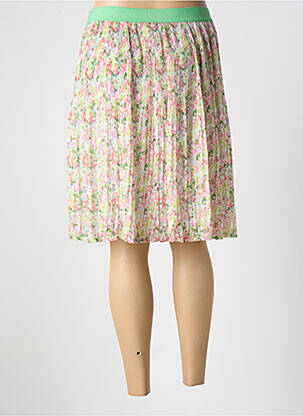 Jupe mi-longue taille élastique vert PAUL BRIAL femme
