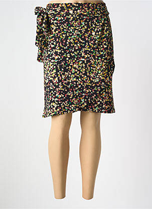 Jupe mi-longue coupe droite noir SMASHED LEMON femme
