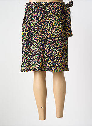 Jupe mi-longue coupe droite noir SMASHED LEMON femme