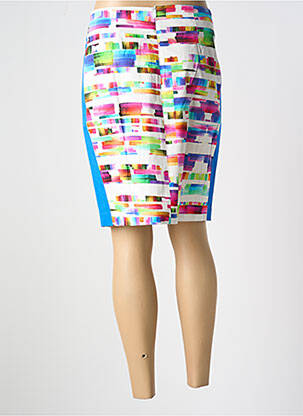Jupe mi-longue stretch bleu PAUL BRIAL femme