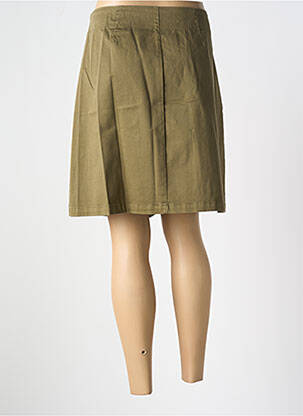 Jupe mi-longue coupe évasée vert PAUL BRIAL femme