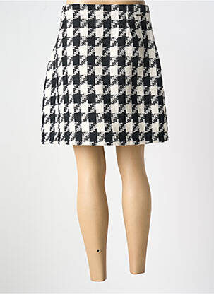 Jupe courte coupe droite noir MALOKA femme