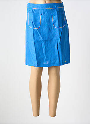 Jupe courte poches bleu MALOKA femme