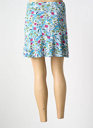 Jupe courte coupe droite bleu SURKANA femme