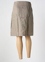 Jupe mi-longue beige MALOKA pour femme seconde vue
