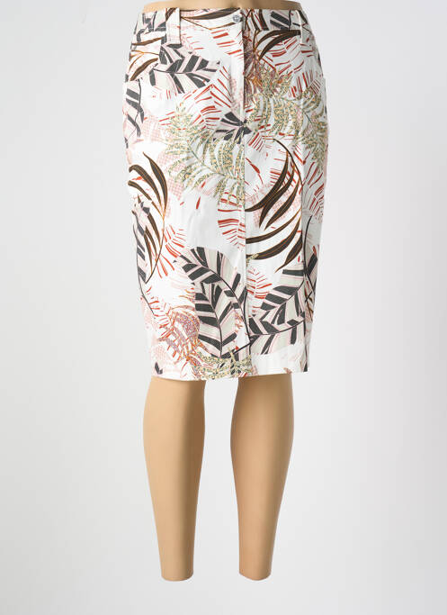 Jupe mi-longue blanc IMPULSION pour femme